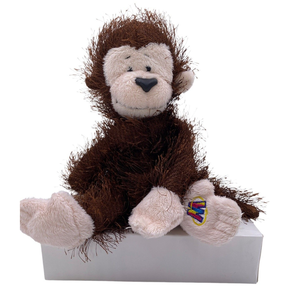 Webkinz MONKEY HM008 Eyelash Brown Plush Stuffed Animal Soft Shelf Sitter Decor